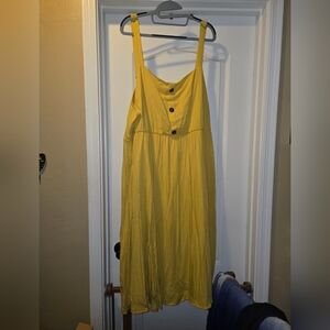 Torrid Yellow Midi Dress Size 4